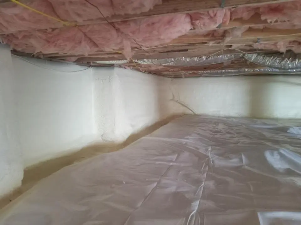 Crawl space encapsulation with closed-cell spray foam for Roof Waterproofing in Orland Hills